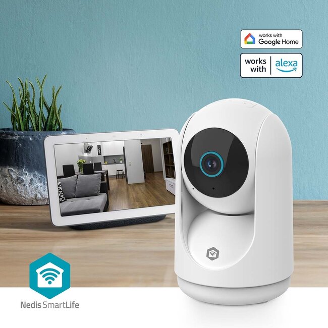 Nedis SmartLife Innenkamera | Schwenken/Neigen | Wi-Fi | 3MP Full HD 1296p