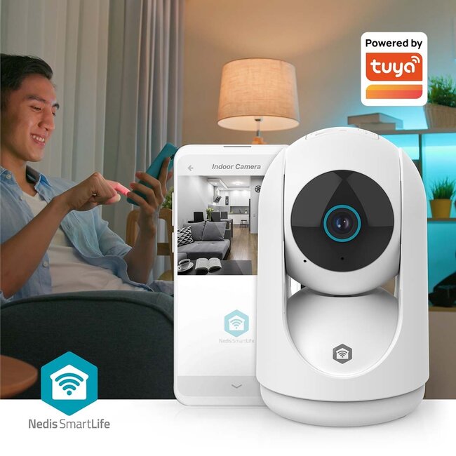 Nedis SmartLife Innenkamera | Schwenken/Neigen | Wi-Fi | 3MP Full HD 1296p