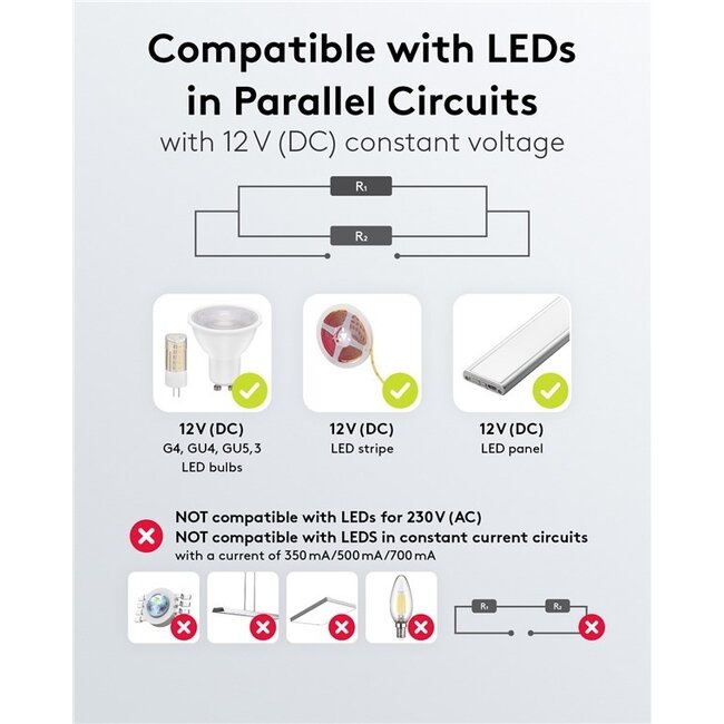 Goobay LED-Trafo | 12V DC | 15W | IP20