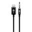 Goobay Lightning auf 3,5mm Klinke Audiokabel | MFi | Schwarz | 1 Meter
