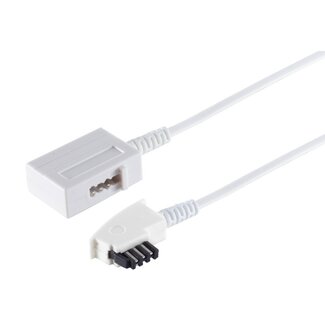 Goobay TAE-F Telefonverlängerungskabel | Weiß | 6 Meter