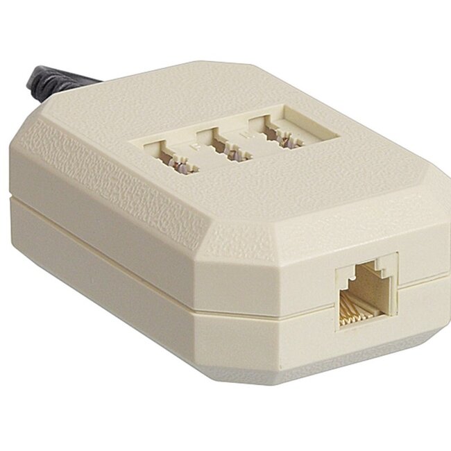 TAE-F (m) Anschlussbox 2x TAE-N + TAE-F + RJ11 (w) 10 Meter