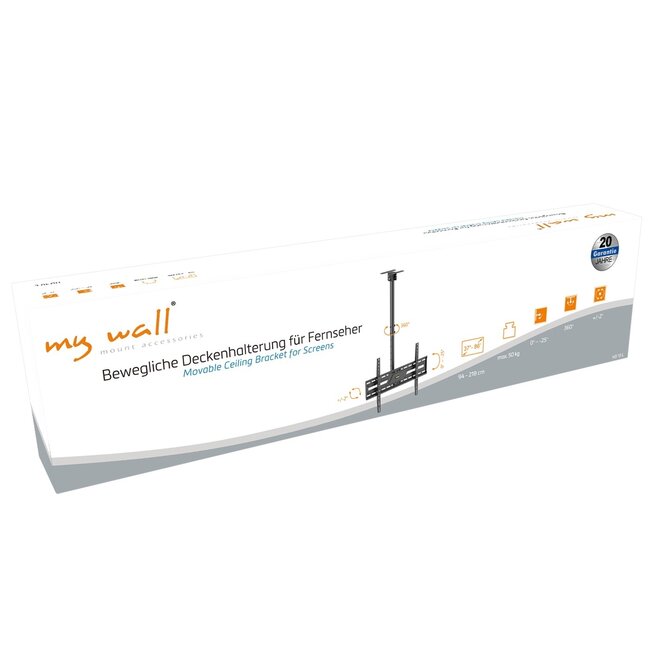 My Wall TV-Deckenhalterung | bis 86 Zoll | Full Motion