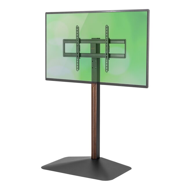 My Wall TV-Standfuß | bis 75 Zoll | neigbar | Schwarz/Nussbaum