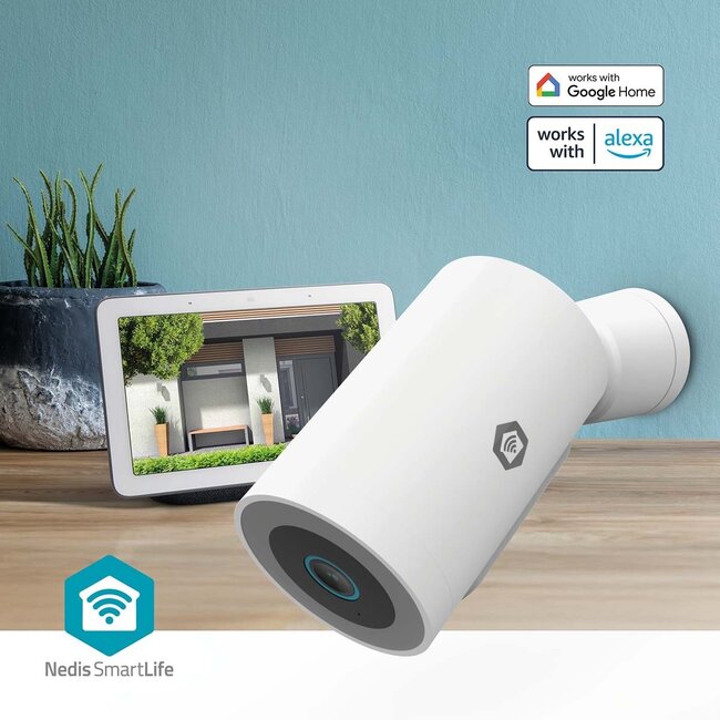 Nedis SmartLife Außenkamera mit Spotlight | USB-Stromversorgung | Wi-Fi | 3MP Full HD 1296p