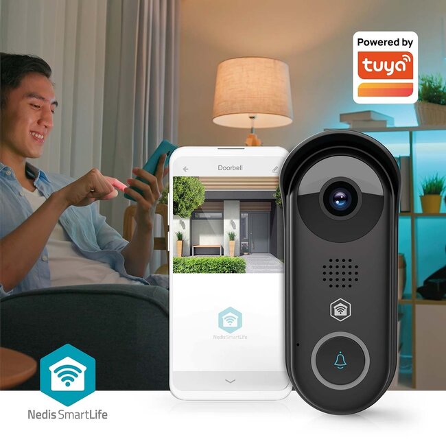 Nedis SmartLife Video-Türklingel | 2-Draht Stromversorgung | WLAN | Full HD 1080p