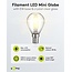 Goobay LED-Filamentlampe | Warmweiß | E14 | G45 | 4W