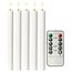 Goobay LED-Kerzenset | 5 Stück | Fernbedienung | Weiß | IP20