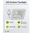 Goobay LED-Außenstrahler 10W IP65 Weiß