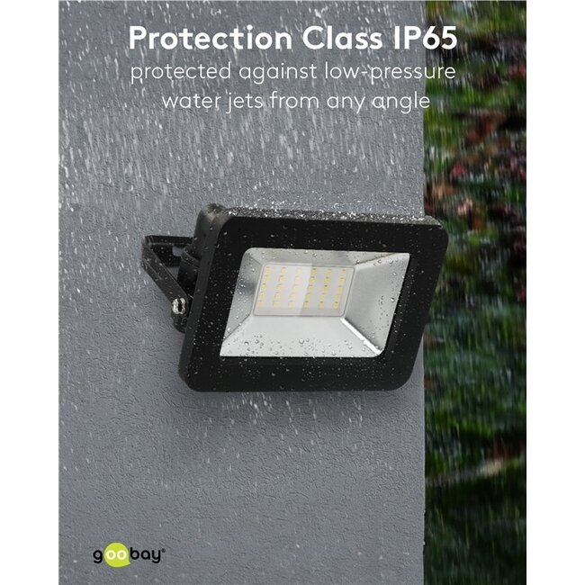Goobay LED-Außenstrahler 30W IP65 Schwarz