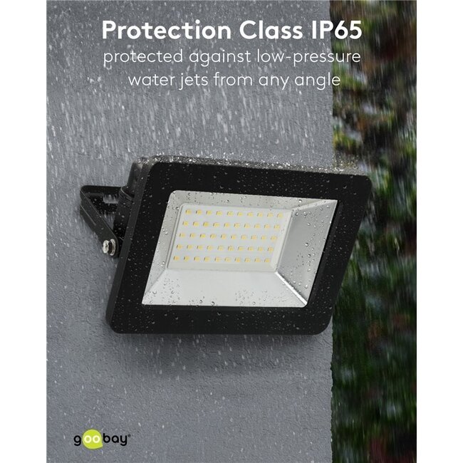 Goobay LED-Außenstrahler 100W IP65 Schwarz