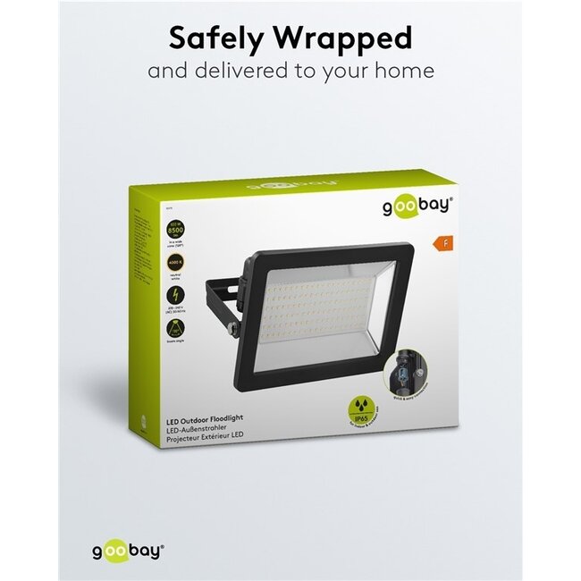 Goobay LED-Außenstrahler 100W IP65 Schwarz