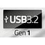 InLine USB-Hub (USB-A/USB-C) | 7x USB-A | USB 3.0 5 Gbps | Externes Netzteil | Aluminium | 0,60 m