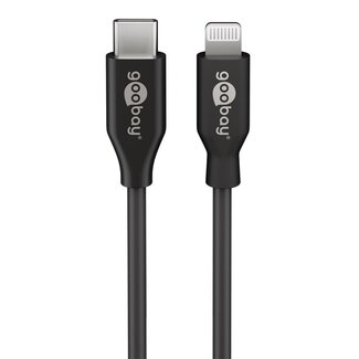 Goobay Goobay Lightning-USB-C Kabel | USB 2.0 | PD 18W | Schwarz | 2 Meter