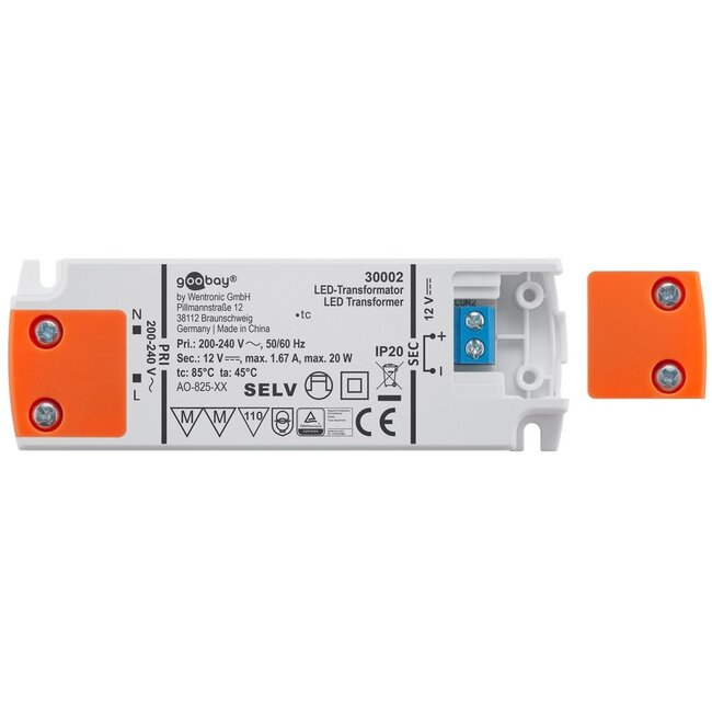 Goobay LED-Trafo | 12V DC | 20W | IP20