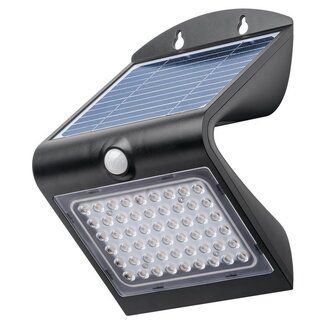 Goobay Goobay Solar-LED-Wandlampe mit Bewegungsmelder für außen | 4W | Schwarz