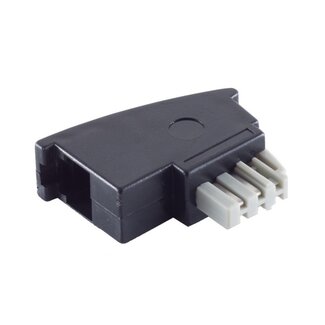S-Impuls TAE-N auf RJ11 Telefonadapter | Schwarz