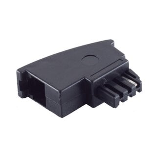 S-Impuls TAE-F RJ11 Telefonadapter | Deutschland (alt) | Schwarz