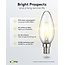 Goobay LED-Glühfadenlampe | Warmweiß | E14 | C35 | 6W