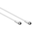 F(m)-F(m) Koaxialkabel | >85 dB | CCS | gerade | weiß | 5 Meter
