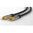 Goobay F-Stecker (m) - F-Stecker (m) Koaxialkabel | 135 dB | Kupfer | gerade | vergoldet | schwarz | 2 Meter