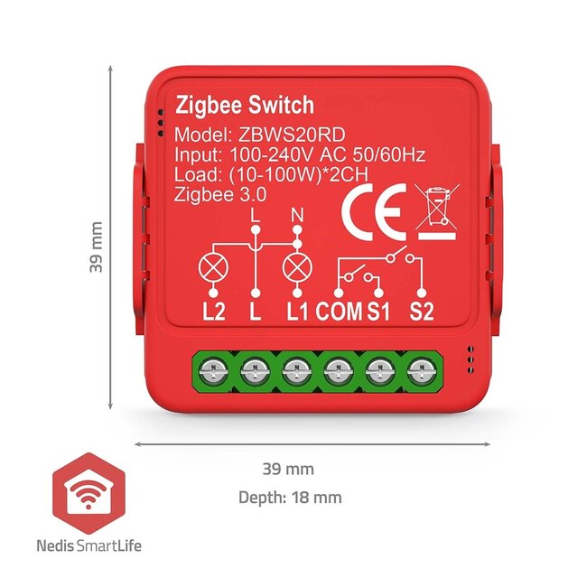 Nedis SmartLife Einbau-Modul für Lampen | Zigbee