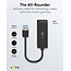 Goobay USB-A zu RJ45 LAN Adapter | USB 3.0 | CAT6 | Schwarz | 0,10 m