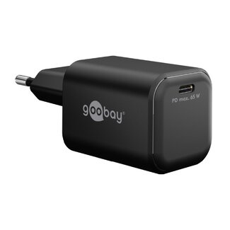 Goobay Goobay Nano USB-Ladegerät | USB-C PD | GaN | 65W | Schwarz