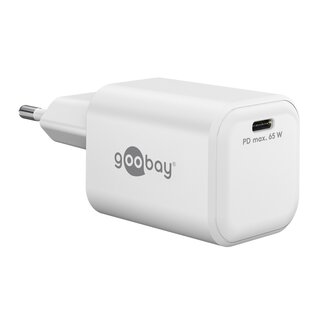 Goobay Goobay Nano USB-Ladegerät | USB-C PD | GaN | 65W | Weiß