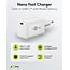 Goobay Nano USB-Ladegerät | USB-C PD | GaN | 65W | Weiß