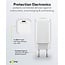 Goobay Nano USB-Ladegerät | USB-C PD | GaN | 65W | Weiß