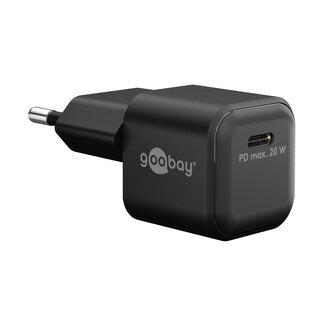 Goobay Goobay Nano USB-Ladegerät | USB-C PD | GaN | 20W | Schwarz