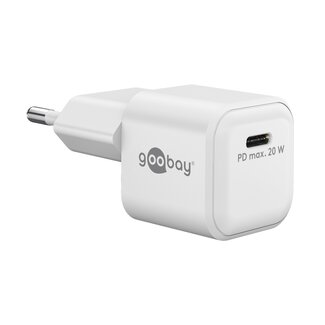 Goobay Goobay Nano USB-Ladegerät | USB-C PD | GaN | 20W | Weiß
