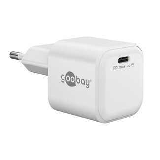 Goobay Goobay Nano USB-Ladegerät | USB-C PD | GaN | 30W | Weiß