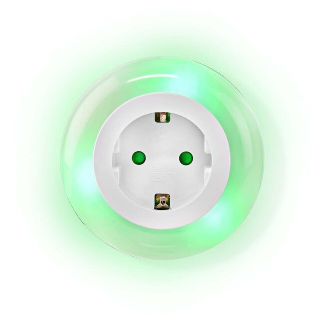 Nedis LED-Nachtlicht | Steckdose | 3 Farben | IP20