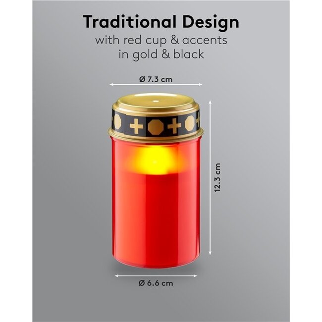 Goobay LED-Grablaterne | Rot | IP44