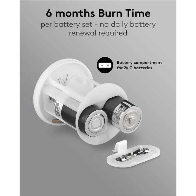 Goobay LED-Gartenlicht mit Timerfunktion, Rot, IP44