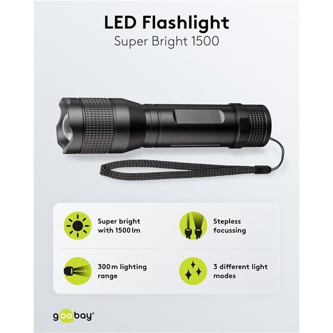 Goobay LED-Taschenlampe | 20W | IPX7