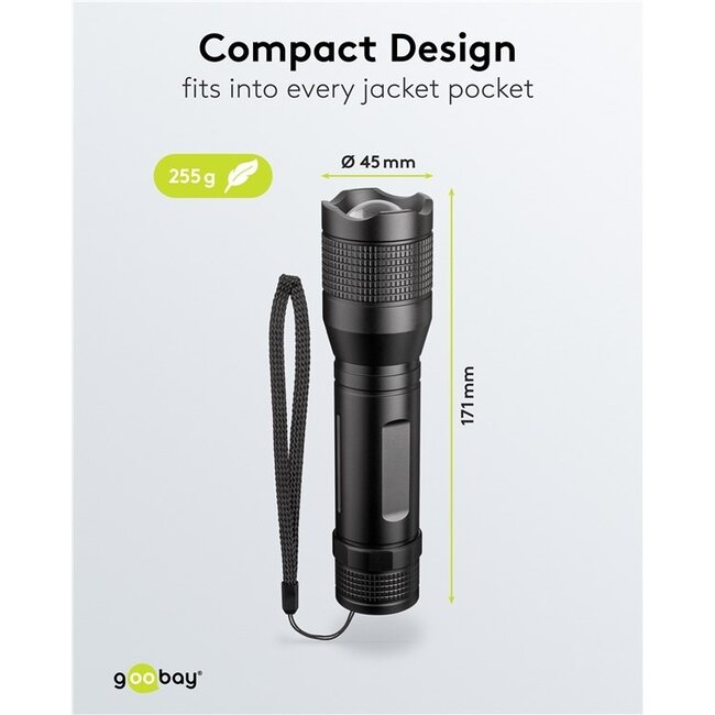 Goobay LED-Taschenlampe | 20W | IPX7