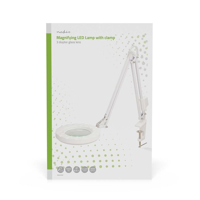 Nedis LED Lupe mit 6W | Tischklemme