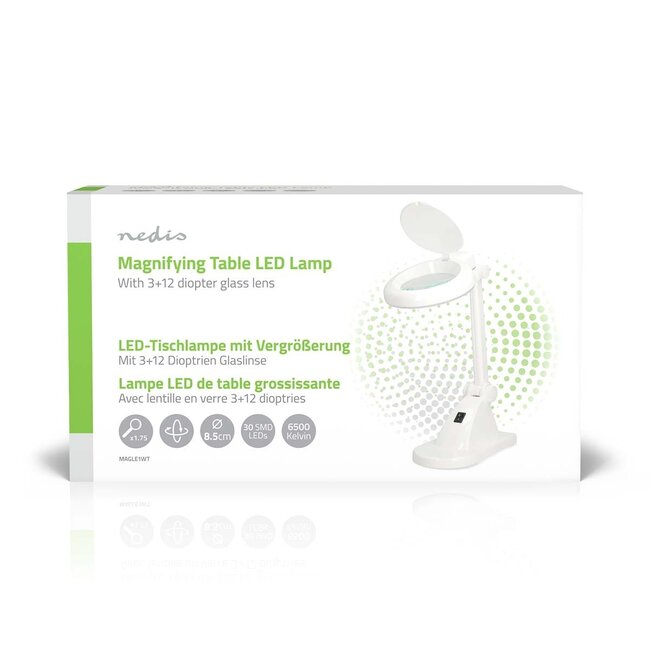 Nedis LED Lupe Lampe | 6W | Tischständer