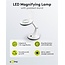 Goobay LED Lupe Lampe | 450 lm | 6W | Schreibtischständer | Weiß
