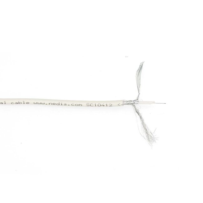 Nedis Mini Koax Innenkabel | CCS | Weiß | 10 Meter