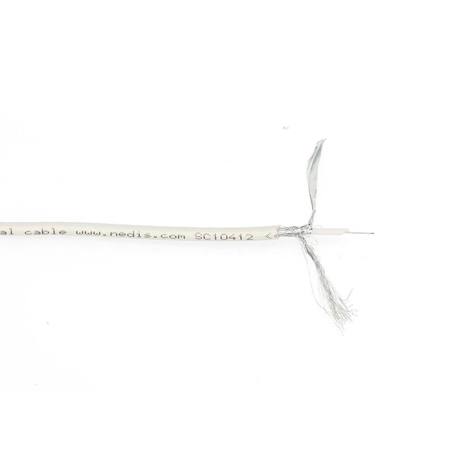 Nedis Mini Koax Innenkabel | CCS | Weiß | 20 Meter