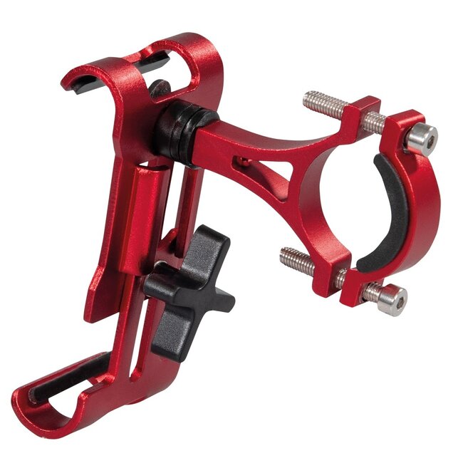 My Wall Smartphone-Fahrradhalter | bis 6,5 Zoll | Metall | Rot