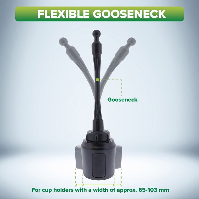 InLine Becherhalter-Adapter für Autohalter mit Kugelgelenk