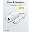 Goobay USB-A zu RJ45 LAN Adapter | USB 3.0 | CAT6 | Weiß | 0,10 m