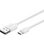 Goobay USB-Ladegerät mit Micro-USB-Kabel | 5W | Weiß | 1 Meter