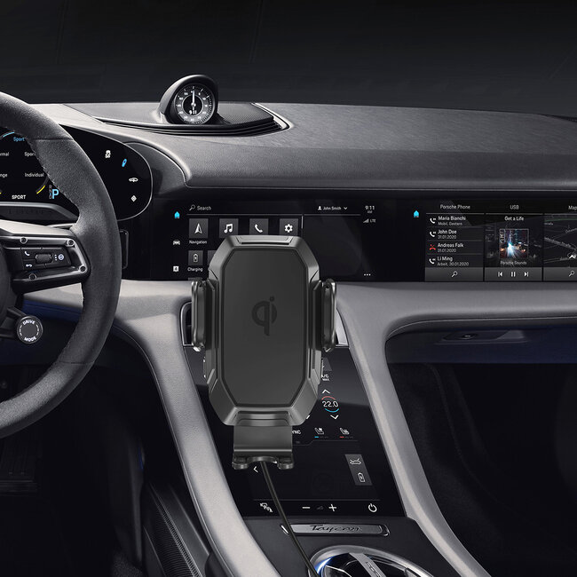 My Wall Smartphone Autohalterung | Fenster- & Lüftungshalterung | Kabelloses Laden