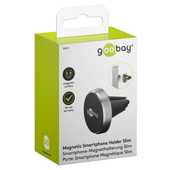 Goobay Magnetische Smartphone-Halterung für Lüftungsschlitze